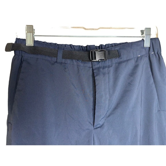 Uniqlo Jogger Outdoor Pants Double Layer Belted Size Small 27-30 Navy Blue Lined - Picture 2 of 6